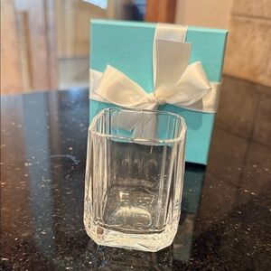 Tiffany & Co. Crystal Shot Glass with Gift Box & Bag 🩵